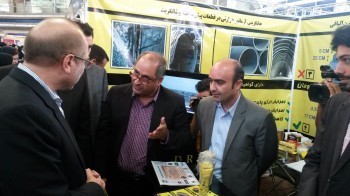 بازدید شهردار محترم تهران و هییت همراه از غرفه شرکت دانش رویان یکتا ماندگار